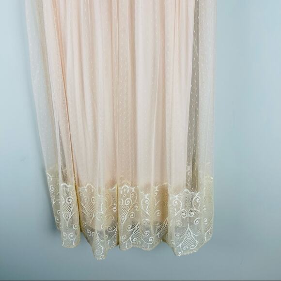Spirit of Grace pink cream ballet tulle lace soft girl romantic midi dress small - Picture 2 of 9